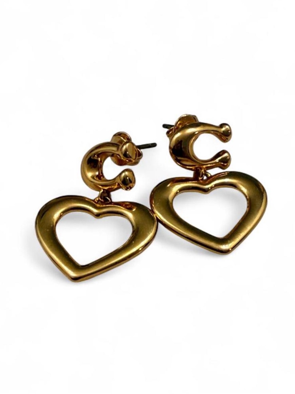COACH ~ Signature Coach ‘C’ heart earrings